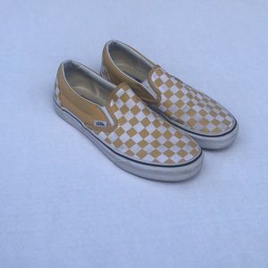 Yellow checkerboard vans